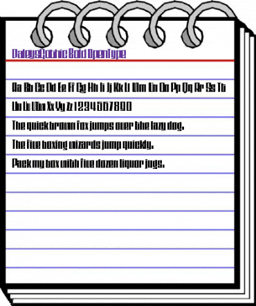 DaleysGothic Bold animated font preview DaleysGothic Bold animated font preview