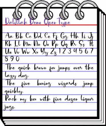 Dalillah Demo Regular animated font preview Dalillah Demo Regular animated font preview