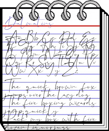 Dalmatins Regular animated font preview Dalmatins Regular animated font preview