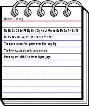 Damar Kurung Regular animated font preview Damar Kurung Regular animated font preview