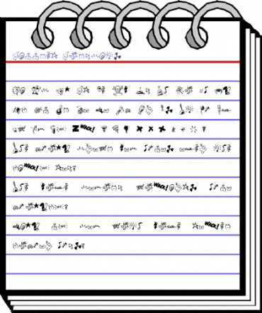 DammnedDingbats Regular animated font preview DammnedDingbats Regular animated font preview