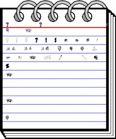 DammnedDingbats Initials animated font preview DammnedDingbats Initials animated font preview