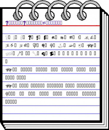 DammnedDingbatsInitials Regular animated font preview
