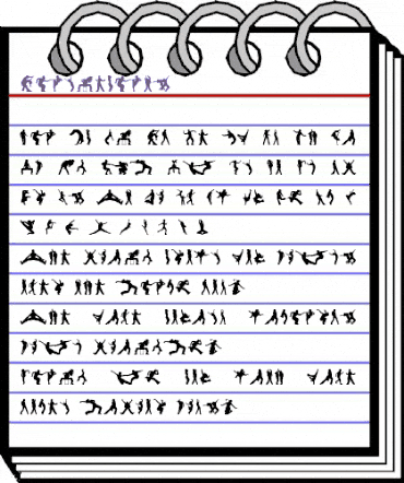 Dancebats Regular animated font preview Dancebats Regular animated font preview