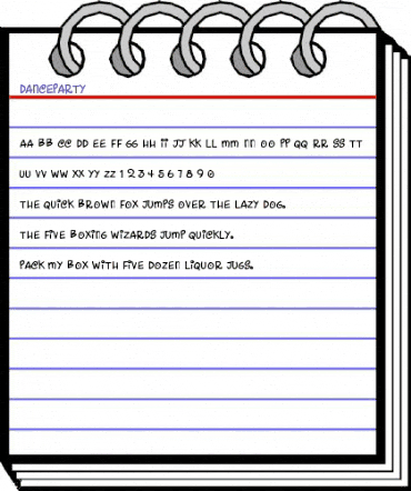 DanceParty Regular animated font preview DanceParty Regular animated font preview