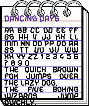 Dancing Days Regular animated font preview Dancing Days Regular animated font preview