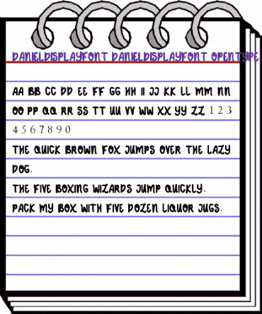 DANIEL DISPLAY FONT DANIEL DISPLAY FONT animated font preview