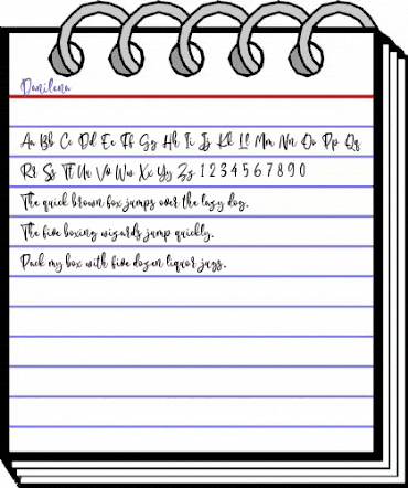 Danilena Regular animated font preview Danilena Regular animated font preview