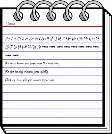 Dapka Regular animated font preview