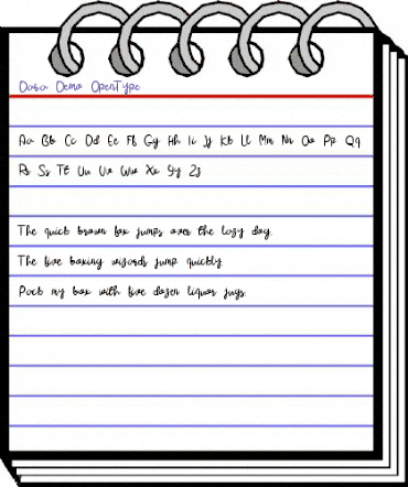 Dara Regular animated font preview Dara Regular animated font preview