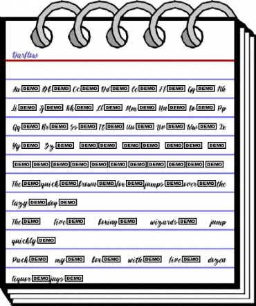 Darflow Regular animated font preview Darflow Regular animated font preview