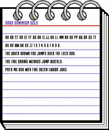 Dark Dominion Bold Bold animated font preview Dark Dominion Bold Bold animated font preview