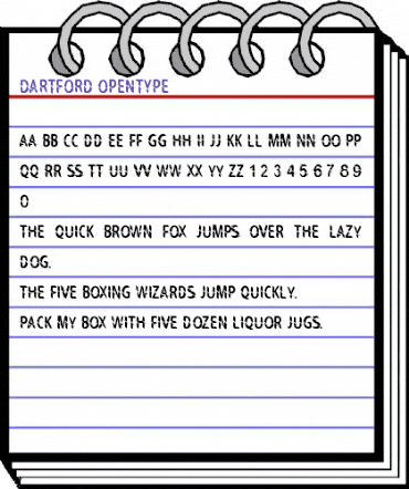 DARTFORD Regular animated font preview DARTFORD Regular animated font preview