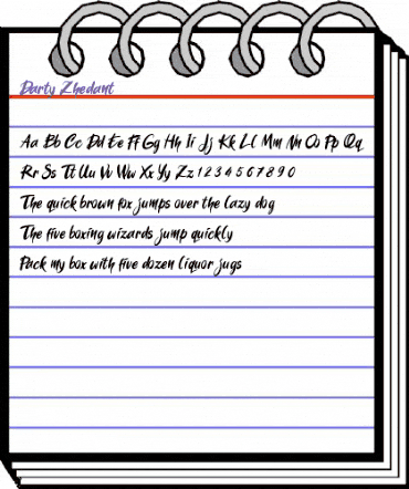 Darty Zhedant Darty Zhedant animated font preview Darty Zhedant Darty Zhedant animated font preview