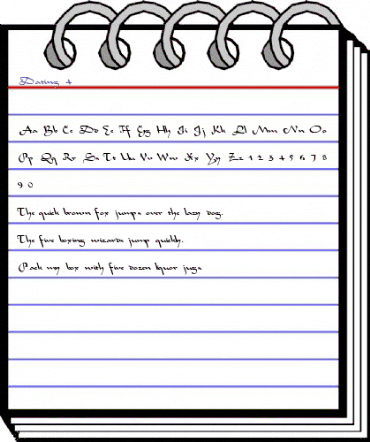 Dating 4 Regular animated font preview