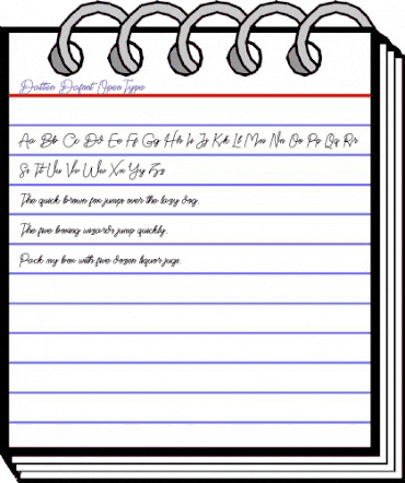 Datten Regular animated font preview Datten Regular animated font preview