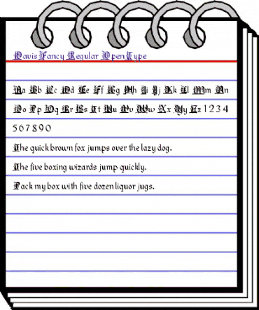 DavisFancy Regular animated font preview DavisFancy Regular animated font preview