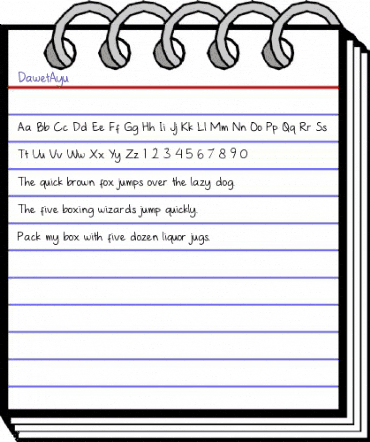 Dawet Ayu Ayu animated font preview