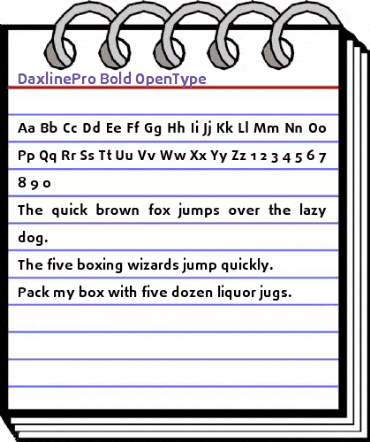 DaxlinePro Bold animated font preview DaxlinePro Bold animated font preview