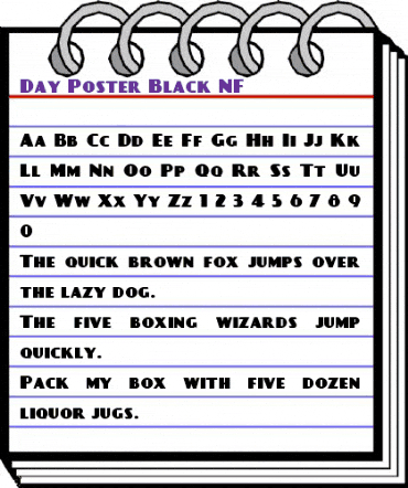 Day Poster Black NF Regular animated font preview Day Poster Black NF Regular animated font preview