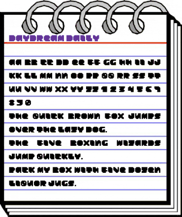 Daydream Daily Regular animated font preview Daydream Daily Regular animated font preview