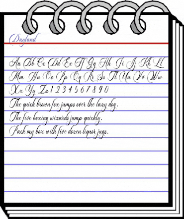 Dayland Regular animated font preview Dayland Regular animated font preview