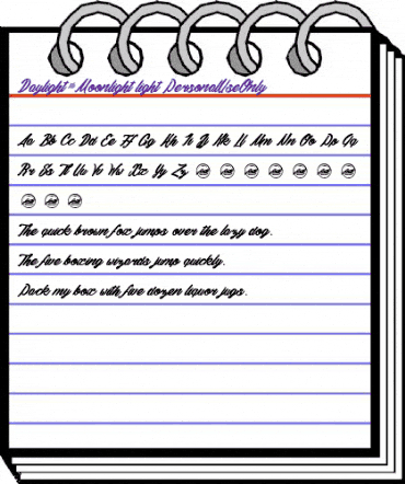 Daylight&Moonlight light_PersonalUseOnly Regular animated font preview Daylight&Moonlight light_PersonalUseOnly Regular animated font preview