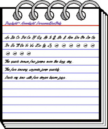 Daylight&Moonlight_PersonalUseOnly Regular animated font preview Daylight&Moonlight_PersonalUseOnly Regular animated font preview