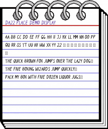 Dazz Place Demo Display Regular animated font preview Dazz Place Demo Display Regular animated font preview