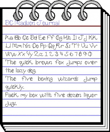 DC Madison Journal Regular animated font preview DC Madison Journal Regular animated font preview