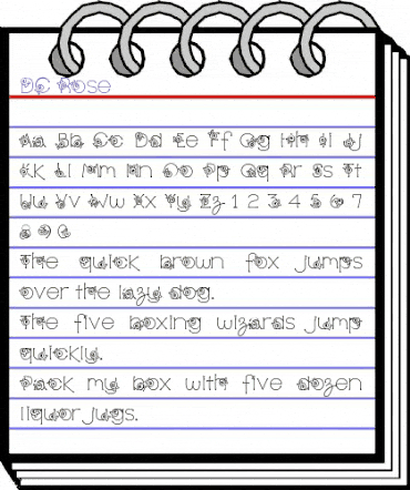 DC Rose Regular animated font preview