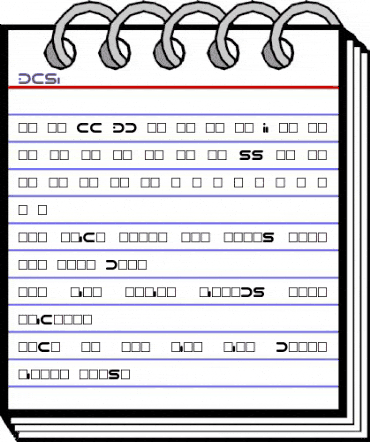 DCSi Regular animated font preview