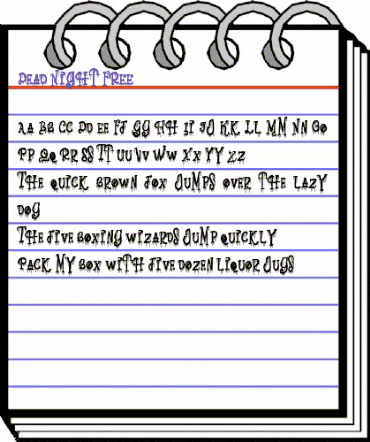 Dead Night FREE Regular animated font preview Dead Night FREE Regular animated font preview