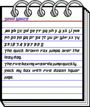 Dead Space Regular animated font preview