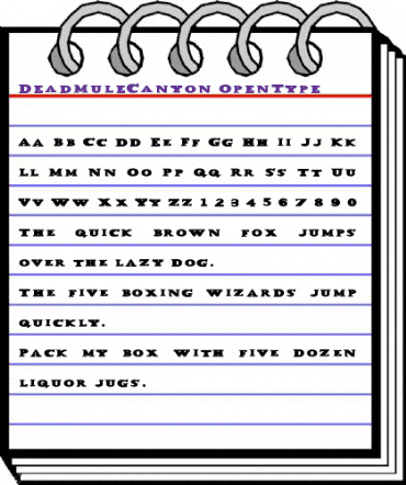 Dead MuleCanyon animated font preview Dead MuleCanyon animated font preview