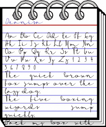 Deanisa Regular animated font preview Deanisa Regular animated font preview