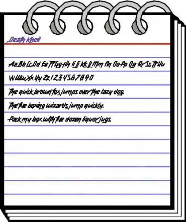 Death Knell Regular animated font preview Death Knell Regular animated font preview