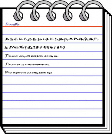 DeathMix Regular animated font preview