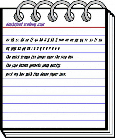 Deathshead Academy Italic Italic animated font preview Deathshead Academy Italic Italic animated font preview