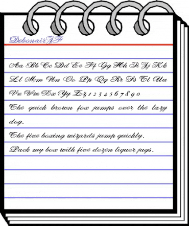 DebonairJF Regular animated font preview DebonairJF Regular animated font preview