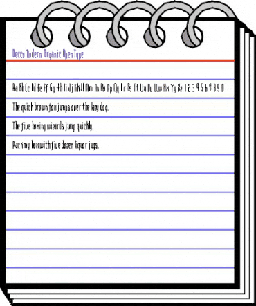 DeccoModern Organic animated font preview DeccoModern Organic animated font preview