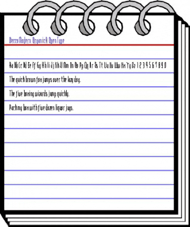 DeccoModern-OrganicA Regular animated font preview DeccoModern-OrganicA Regular animated font preview