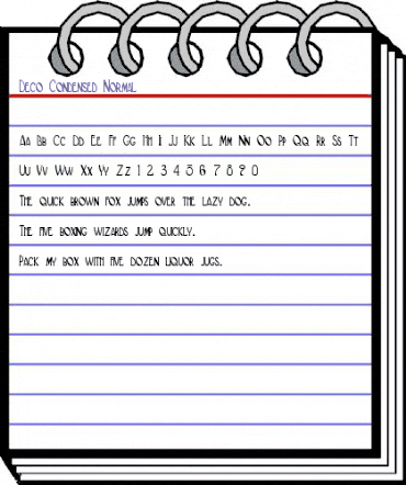 Deco-Condensed Normal animated font preview Deco-Condensed Normal animated font preview