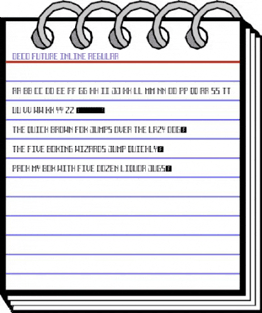 Deco Future Inline Regular animated font preview Deco Future Inline Regular animated font preview