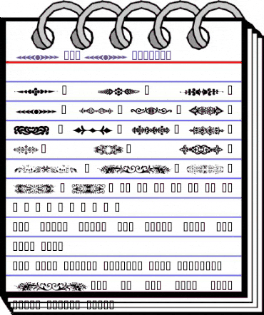 DecoDividers Regular animated font preview DecoDividers Regular animated font preview