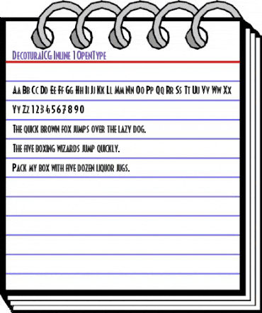 DecoturaICG Inline animated font preview DecoturaICG Inline animated font preview