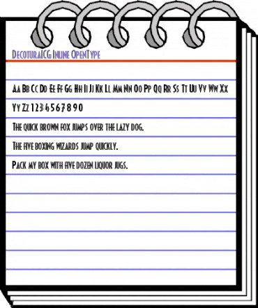 DecoturaICG Inline animated font preview DecoturaICG Inline animated font preview