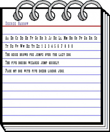 Decree Narrow Thin animated font preview Decree Narrow Thin animated font preview