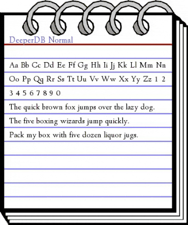 DeeperDB Normal animated font preview DeeperDB Normal animated font preview