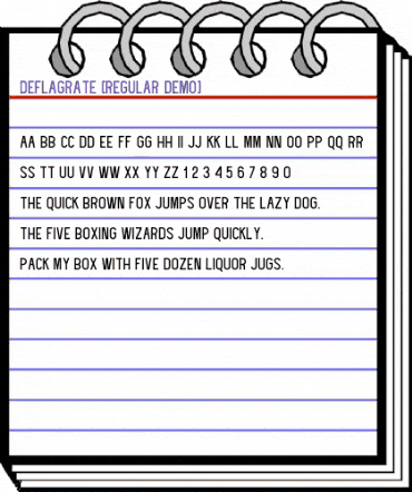 deflagrate regular demo Regular animated font preview deflagrate regular demo Regular animated font preview